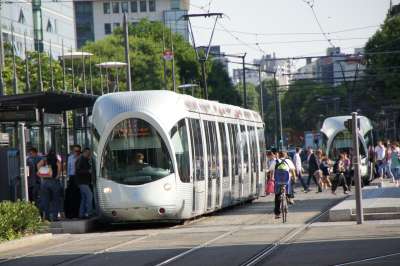 tramway à Lyon 