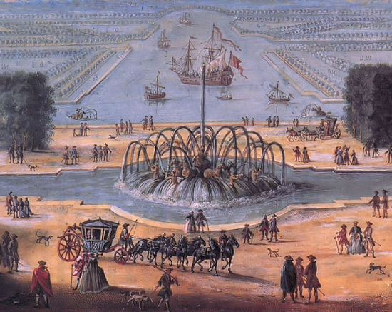 tableau du grand canal à Versailles