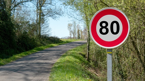 panneau 80 km/h