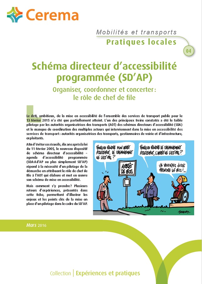 Fiche n°5 - Mobilité et transport - Pratiques locales - SD'AP : orgaaniser, coordonner, concerter
