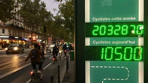 compteur de vélos à Paris