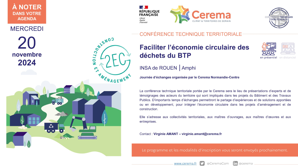 Save the date - Economie circulaire