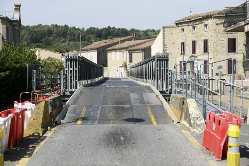 réparation d'un pont dans l'Aude