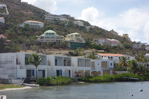 habitations sur le littoral à Saint-Martin