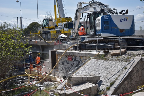 Chantier du pont des Florides