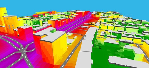 modélisation 3D du bruit en ville