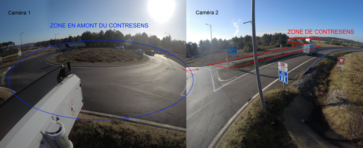 Photomontage - Contresens sur réseau Autoroutier
