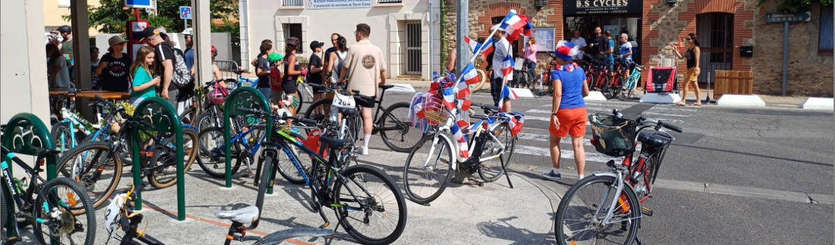 Parade à vélo.