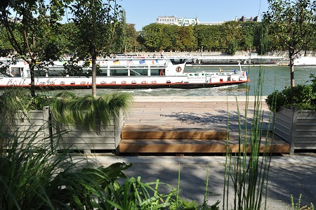 Jardin flottant à Paris