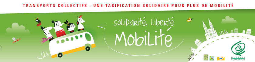 affiche du tarif solidaire à Quimper