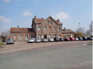 Gare de Estrees Saint-Denis sur la ligne Amiens-Compiègne