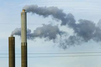 Cheminées d'usines - Réduction des émissions de gaz à effet de serre