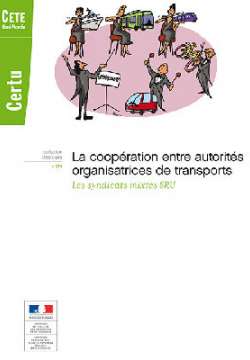 La coopération entre autorités organisatrices de transports