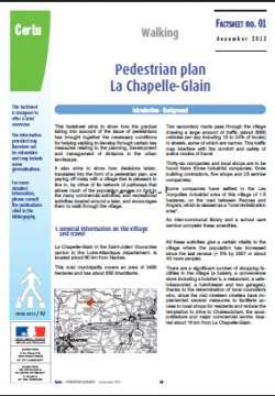 Pedestrian plan La Chapelle-Glain : Walking