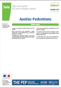Signs and signals for active transport modes PEP - Pedestrians