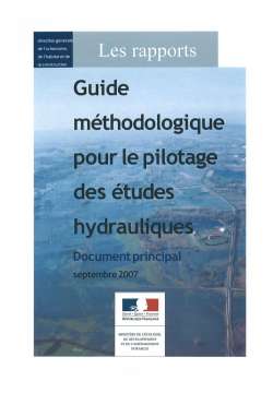 Guide méthodologique pour le pilotage des études hydrauliques