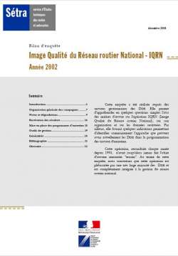 IQRN - Image Qualité du Réseau routier National - Année 2002