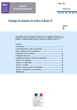 Echange de données de trafic en Datex II