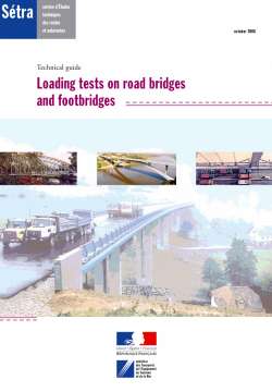 Technical guide - Loading tests on road bridges and footbridges
