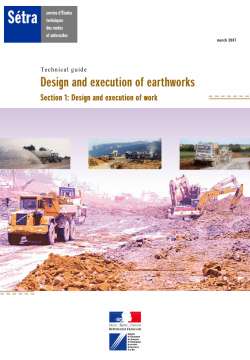 Design and execution of earthworks