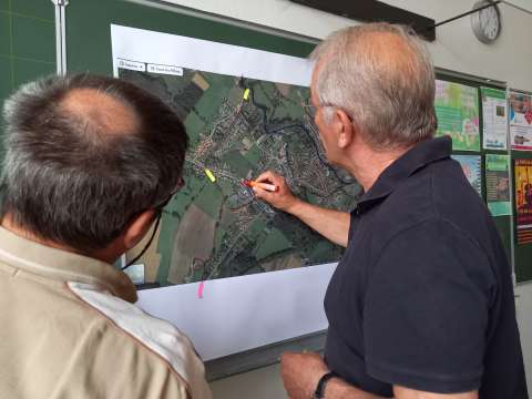 Map presented to residents during the BRIC project