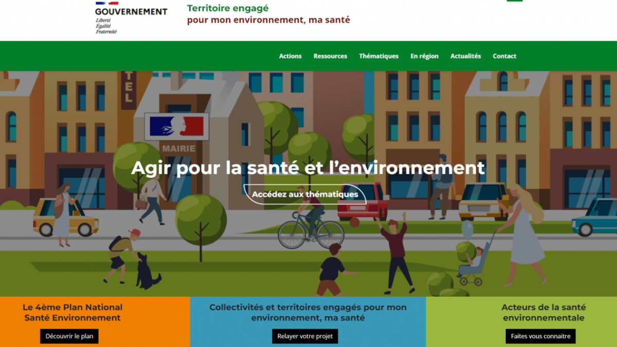 Page d'accueil du site