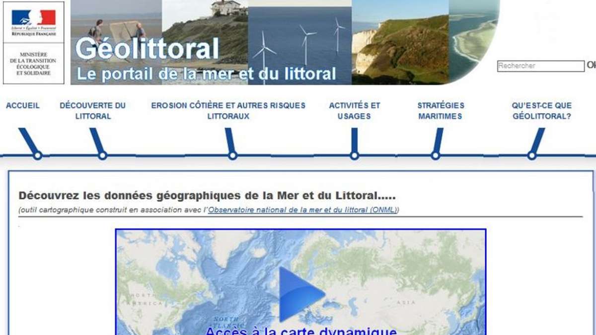 Site internet Géolittoral