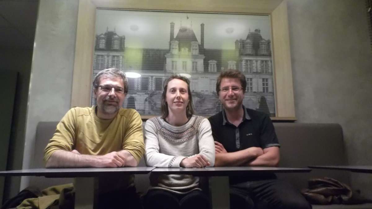 Joël Meissonnier, Marion Cauhopé et Cyprien Richer en résidence à Fontainebleau pour le "DIVD" (mai 2017)