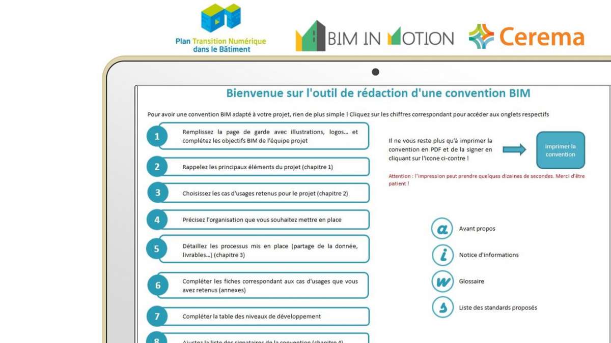 Outil D'aide à La Rédaction D'une Convention BIM Type : L'outil Est En ...