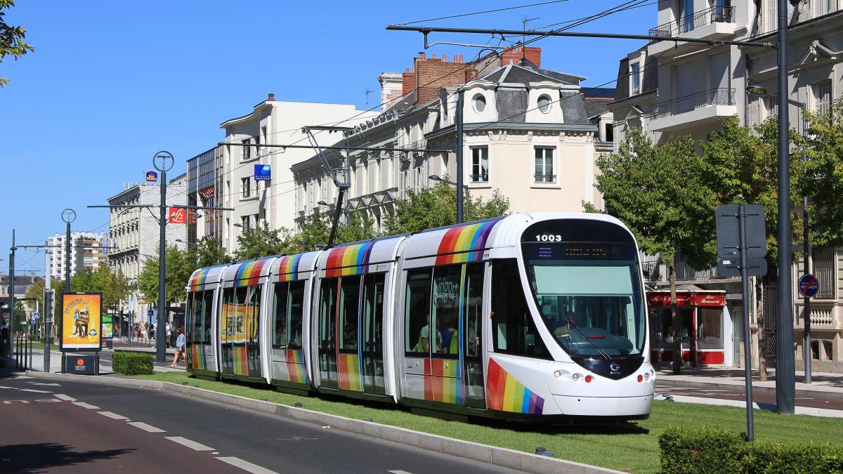 Tram en site propre d'Angers 