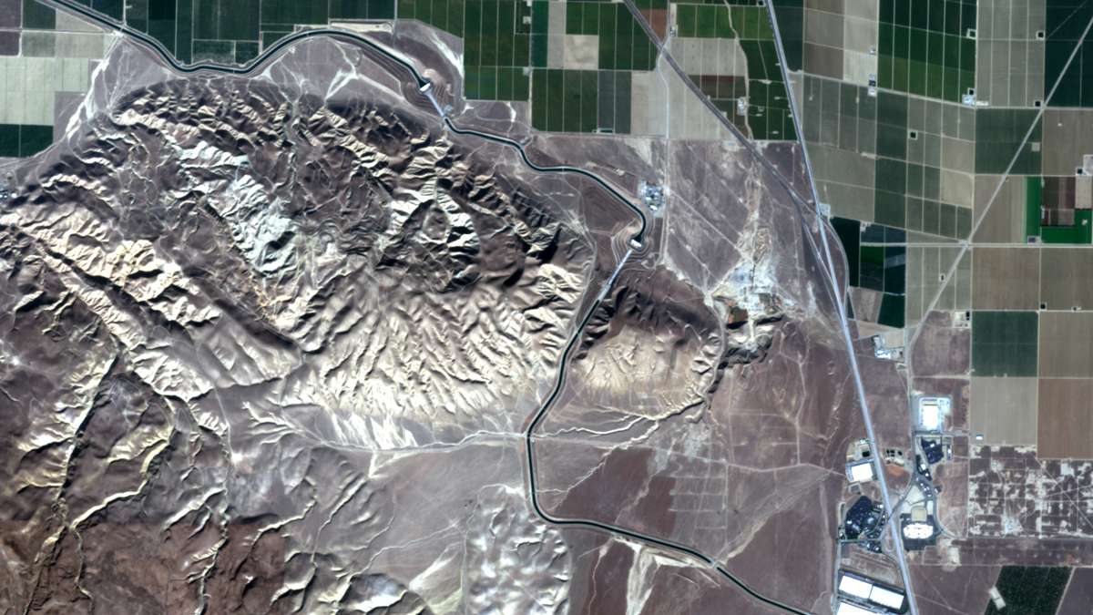 Image satellite de Sentinel sur l'enneigement