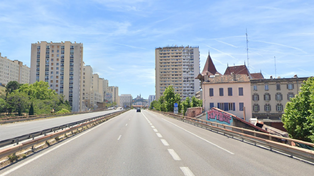 Entrée de Marseille par l'A7