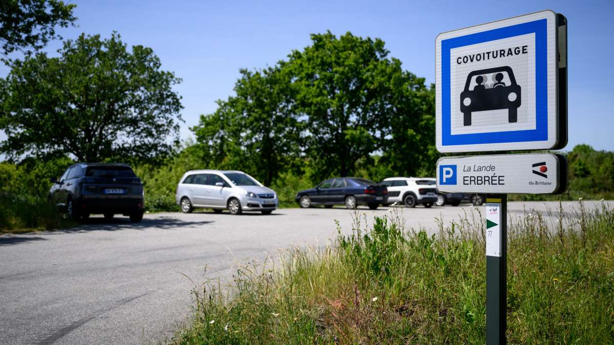 Parking de covoiturage en Ille-et-Vilaine