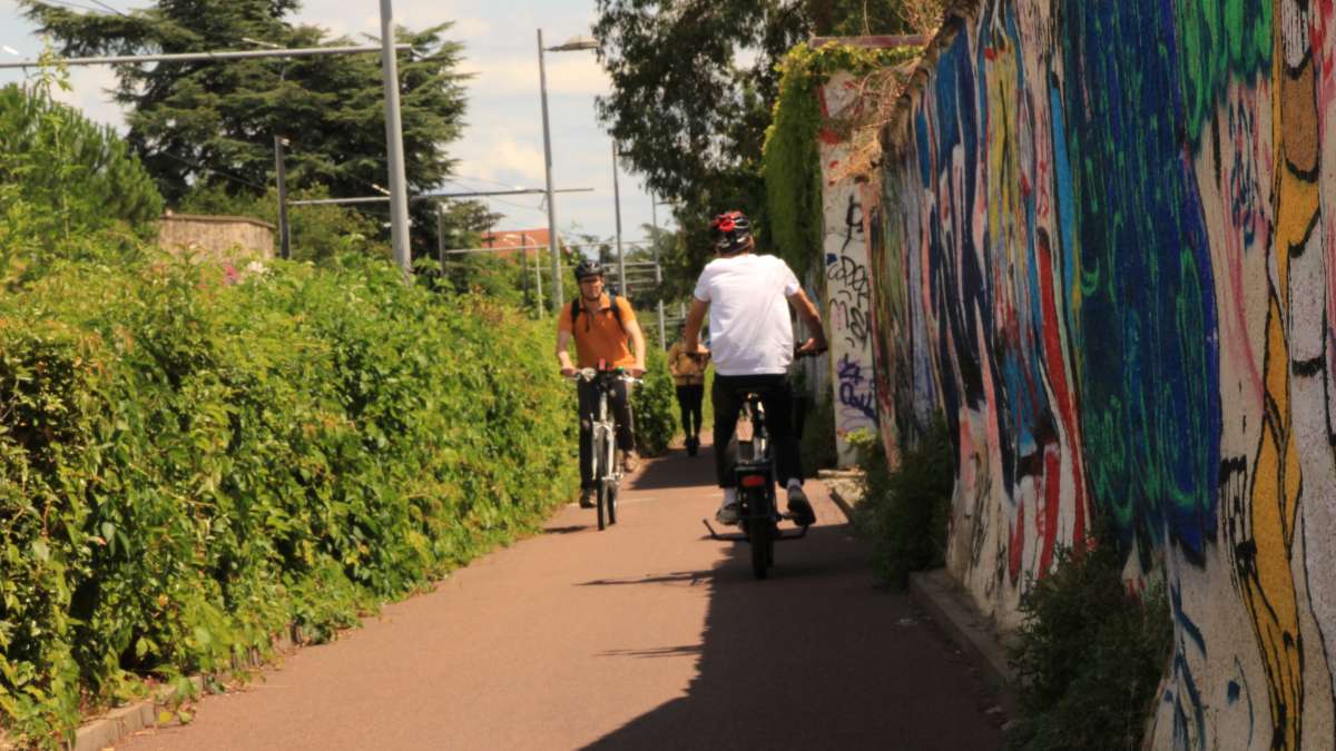 Cyclistes à Lyon