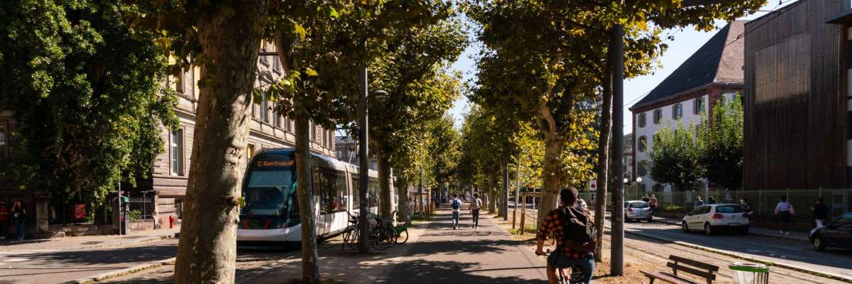 Tram vélo Strasbourg